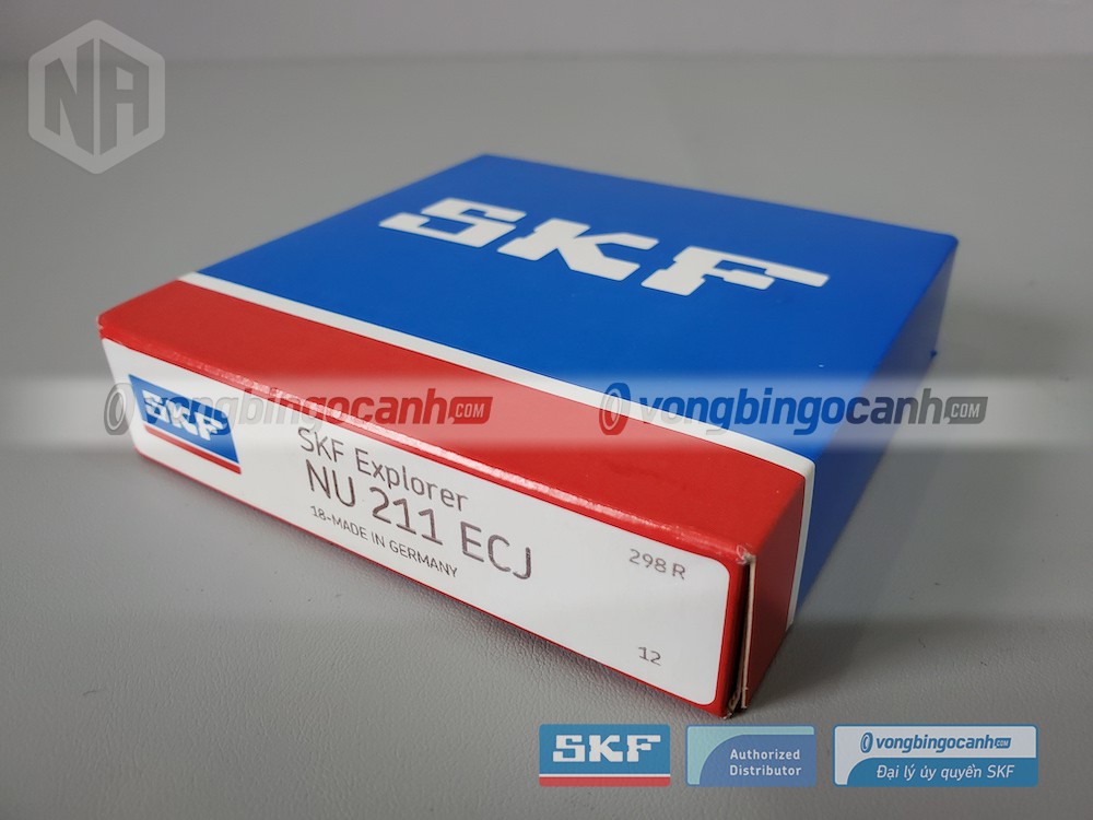 Vòng bi SKF NU 211 ECJ chính hãng, phân phối bởi Vòng bi Ngọc Anh - Đại lý uỷ quyền SKF.