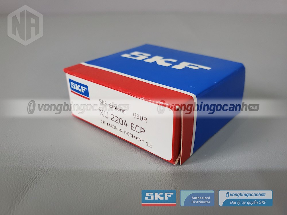 Vòng bi SKF NU 2204 ECP chính hãng, phân phối bởi Vòng bi Ngọc Anh - Đại lý uỷ quyền SKF.