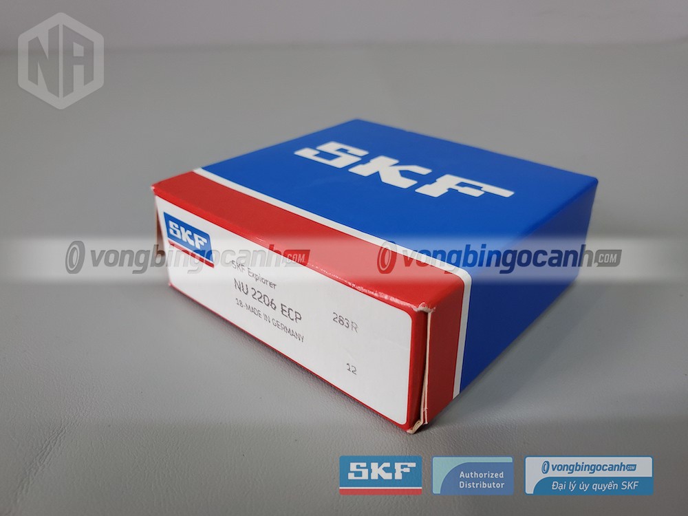 Vòng bi SKF NU 2206 ECP chính hãng, phân phối bởi Vòng bi Ngọc Anh - Đại lý uỷ quyền SKF.