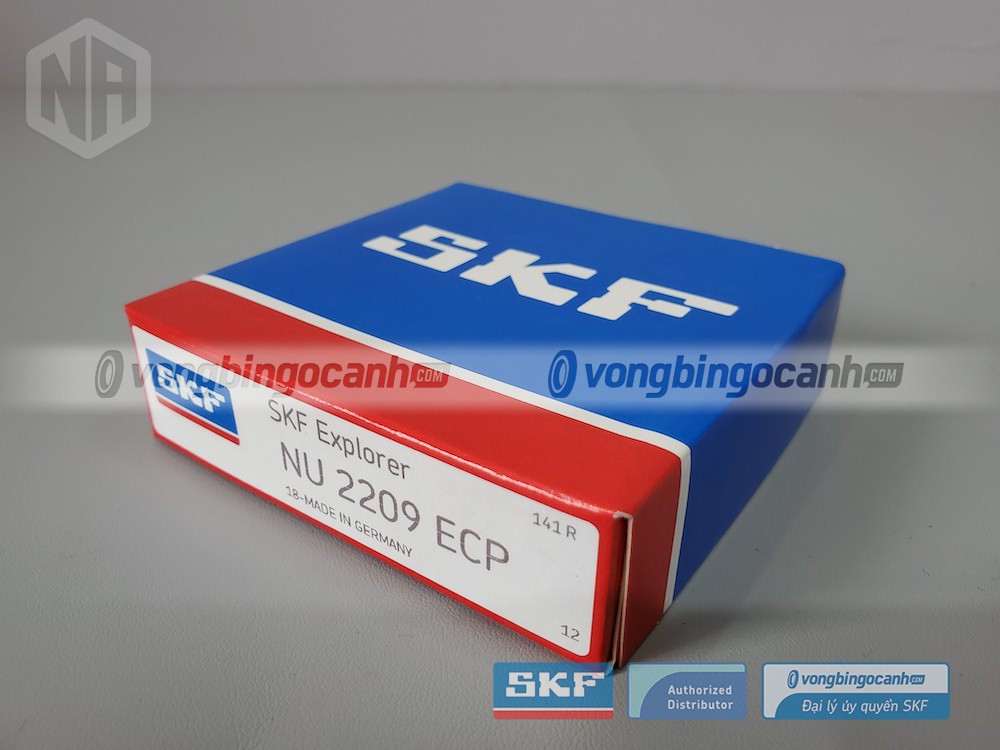 Vòng bi SKF NU 2209 ECP chính hãng, phân phối bởi Vòng bi Ngọc Anh - Đại lý uỷ quyền SKF.