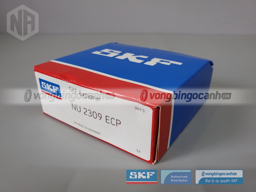 Vòng bi SKF NU 2309 ECP chính hãng, phân phối bởi Vòng bi Ngọc Anh - Đại lý uỷ quyền SKF.