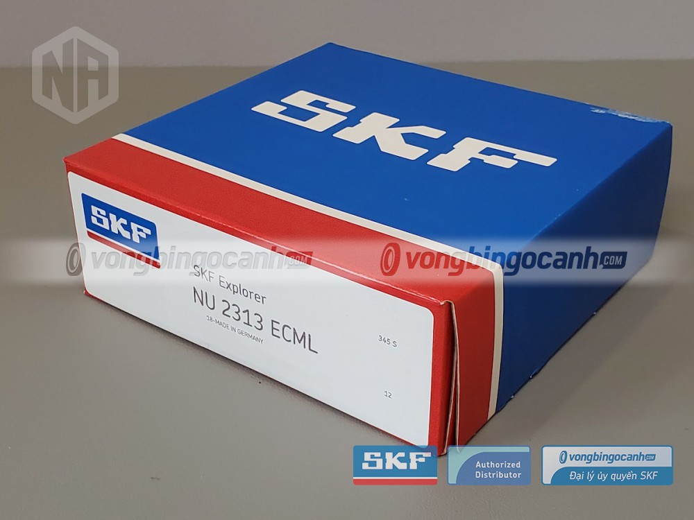 Vòng bi SKF NU 2313 ECML chính hãng, phân phối bởi Vòng bi Ngọc Anh - Đại lý uỷ quyền SKF.