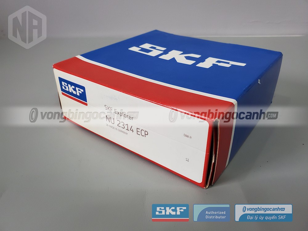 Vòng bi SKF NU 2314 ECP chính hãng, phân phối bởi Vòng bi Ngọc Anh - Đại lý uỷ quyền SKF.