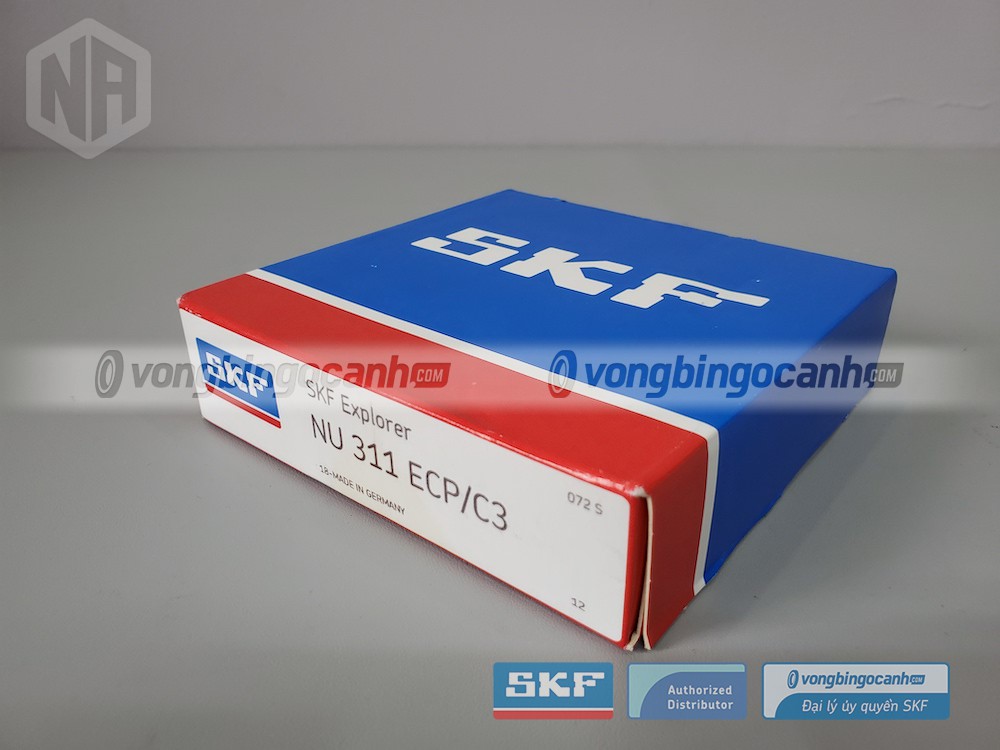 Vòng bi SKF NU 311 ECP/C3 chính hãng, phân phối bởi Vòng bi Ngọc Anh - Đại lý uỷ quyền SKF.