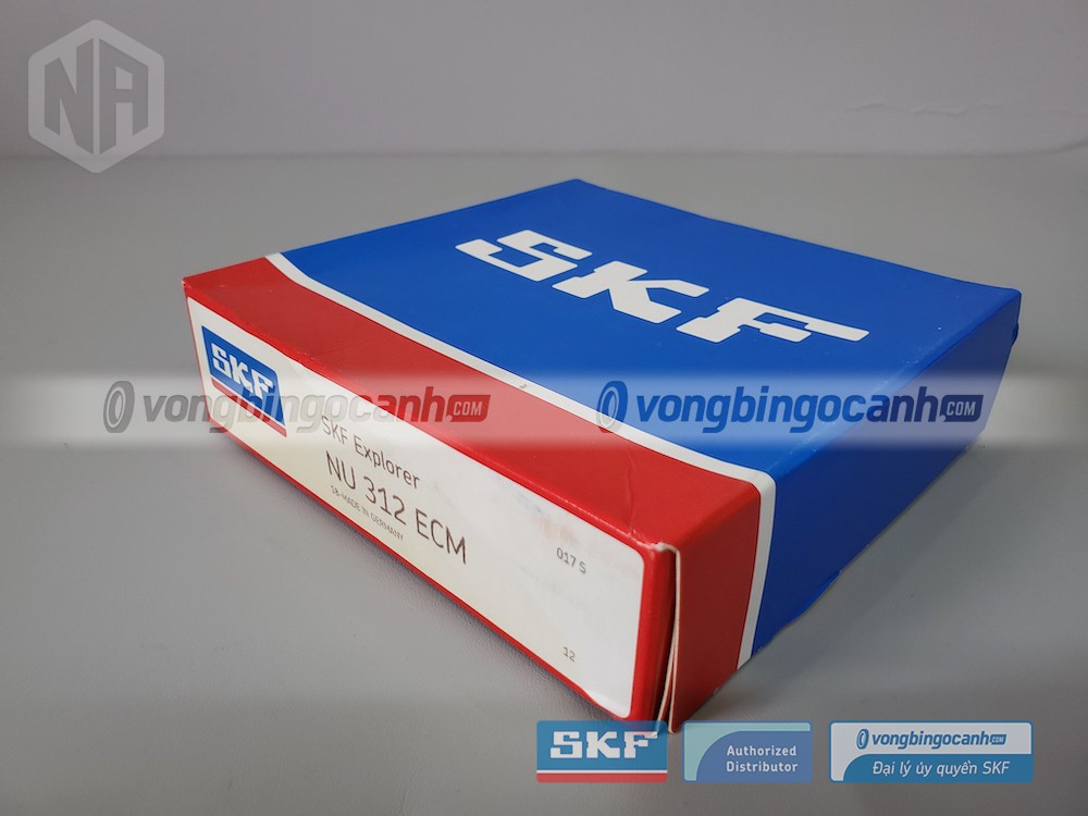 Vòng bi SKF NU 312 ECM chính hãng, phân phối bởi Vòng bi Ngọc Anh - Đại lý uỷ quyền SKF.