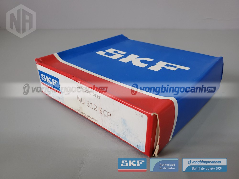Vòng bi SKF NU 312 ECP chính hãng, phân phối bởi Vòng bi Ngọc Anh - Đại lý uỷ quyền SKF.