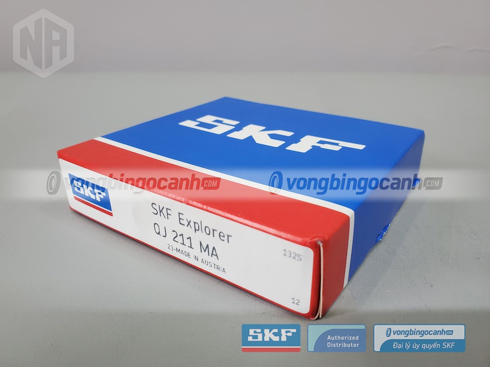 Vòng bi SKF QJ 211 MA chính hãng, phân phối bởi Vòng bi Ngọc Anh - Đại lý uỷ quyền SKF.