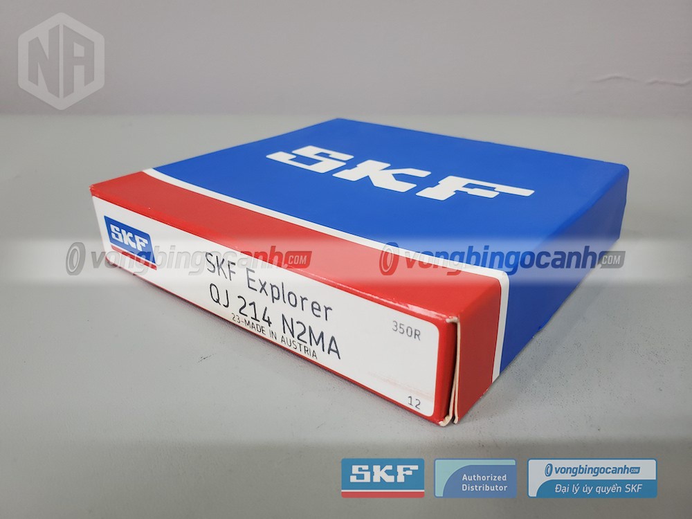 Vòng bi SKF QJ 214 N2MA chính hãng, phân phối bởi Vòng bi Ngọc Anh - Đại lý uỷ quyền SKF.