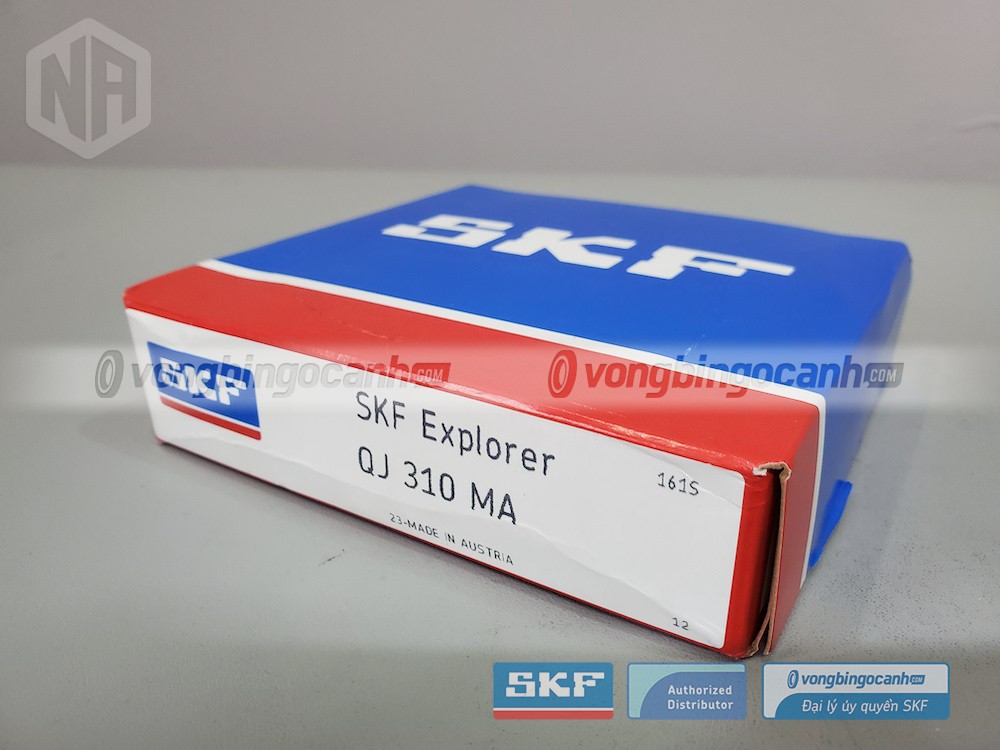 Vòng bi SKF QJ 310 MA chính hãng, phân phối bởi Vòng bi Ngọc Anh - Đại lý uỷ quyền SKF.