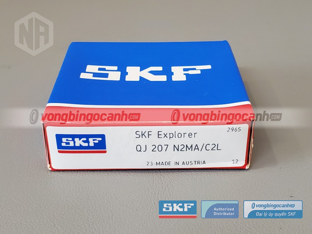 Vòng bi SKF QJ 207 N2MA/C2L chính hãng, phân phối bởi Vòng bi Ngọc Anh - Đại lý uỷ quyền SKF.