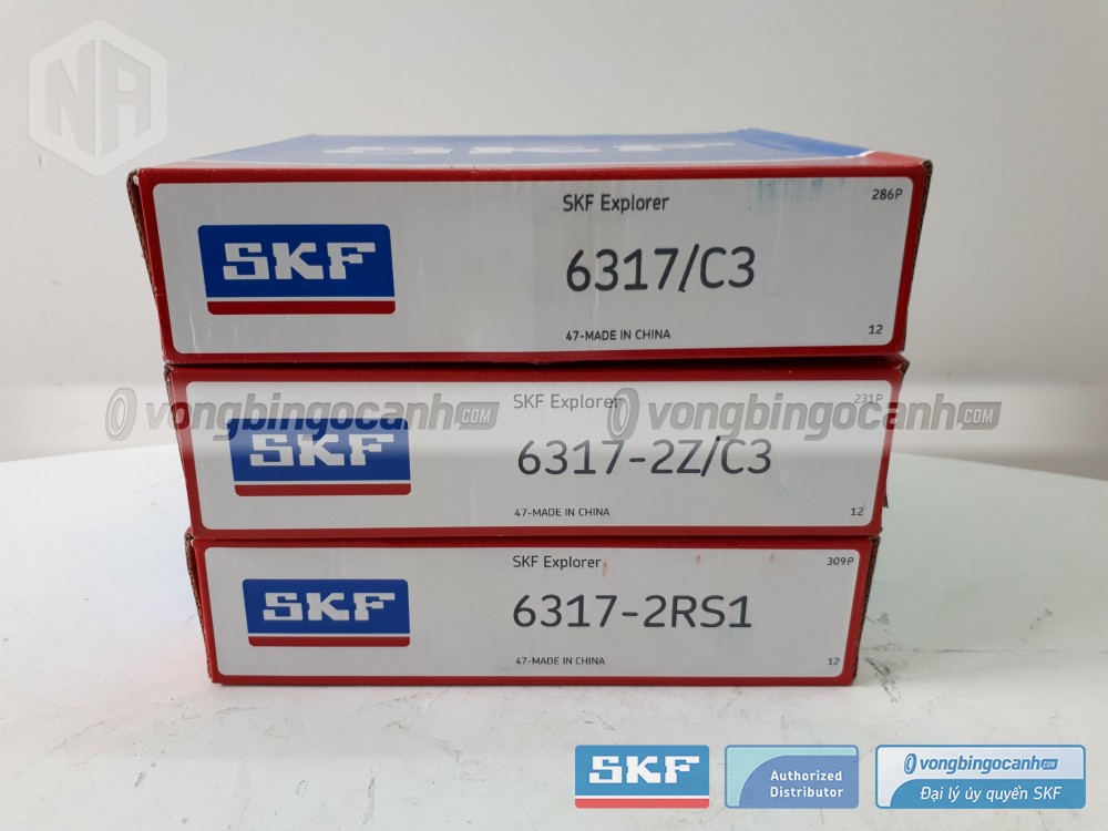 Vòng bi 6317, Vòng bi cầu SKF, Vòng bi Ngọc Anh, Đại lý ủy quyền SKF
