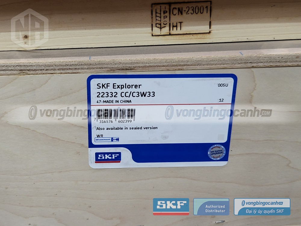 Vòng bi 22332 CC/C3W33, Vòng bi tang trống SKF, Đại lý SKF