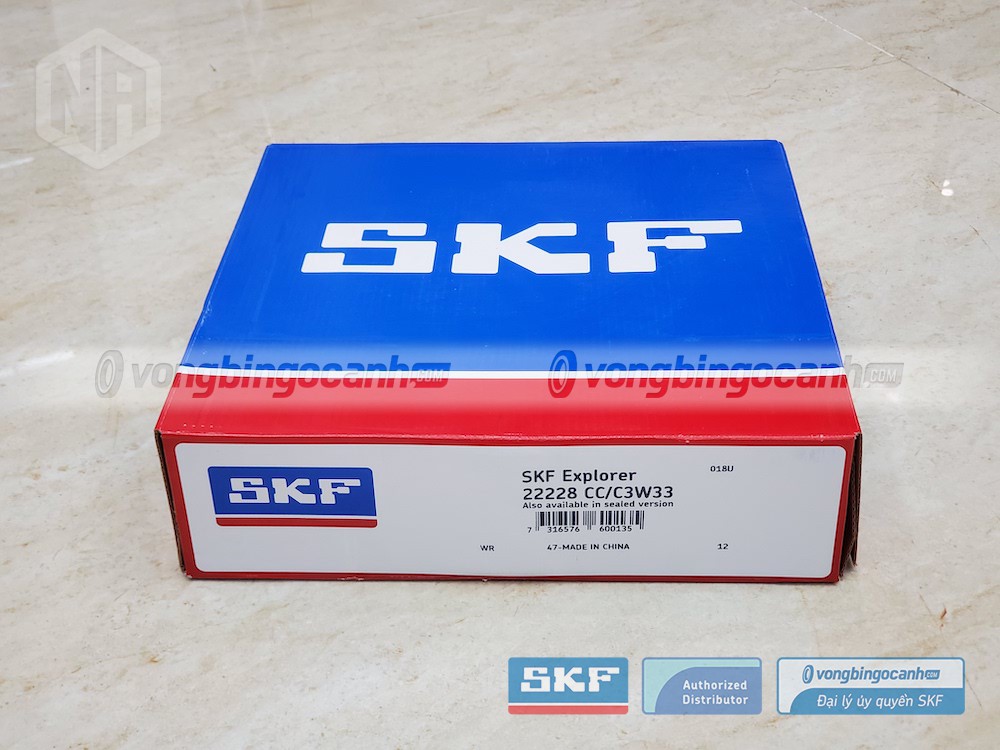 Vòng bi 22228 CC/C3W33, Vòng bi tang trống SKF, Đại lý SKF